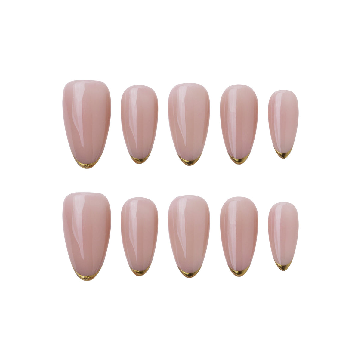 Golden Tips | Håndlavede press-on negle