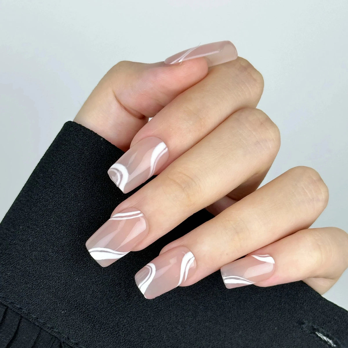 Blush Elegance | Håndlavede press-on negle