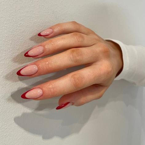 Red French | Handmade Press-Ons