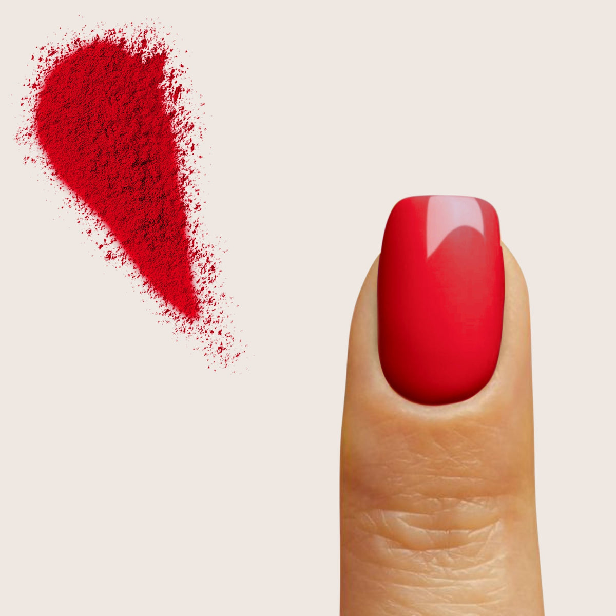 Lady in Red dip powder