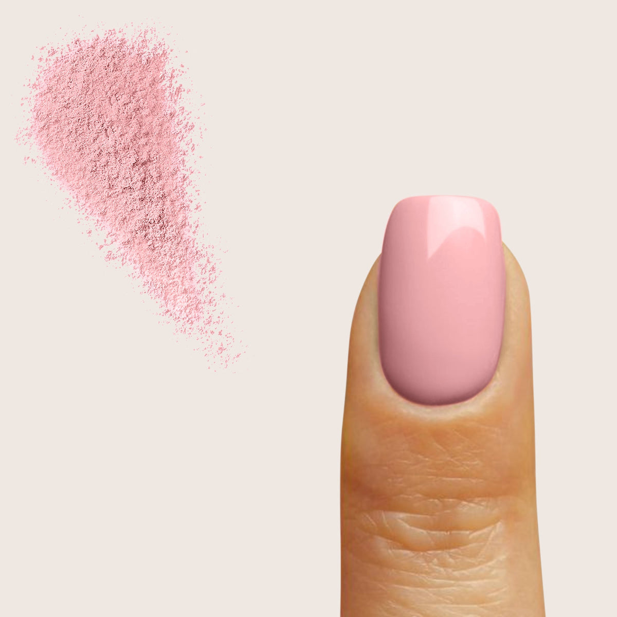 Cream Pink dip powder