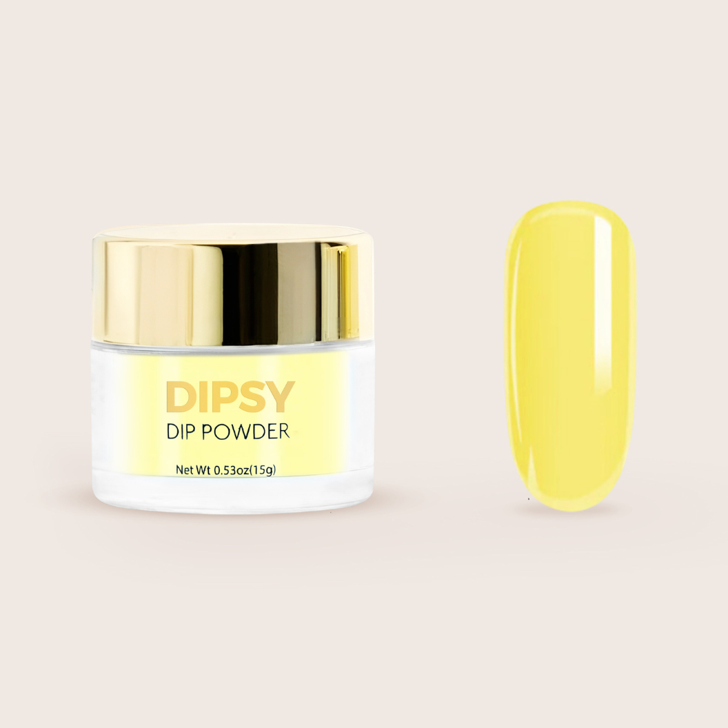 Sunny yellow dip powder