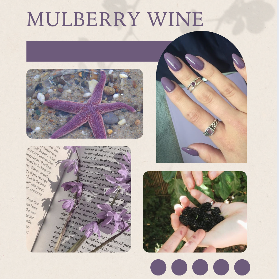 Mulberry Wine dip powder