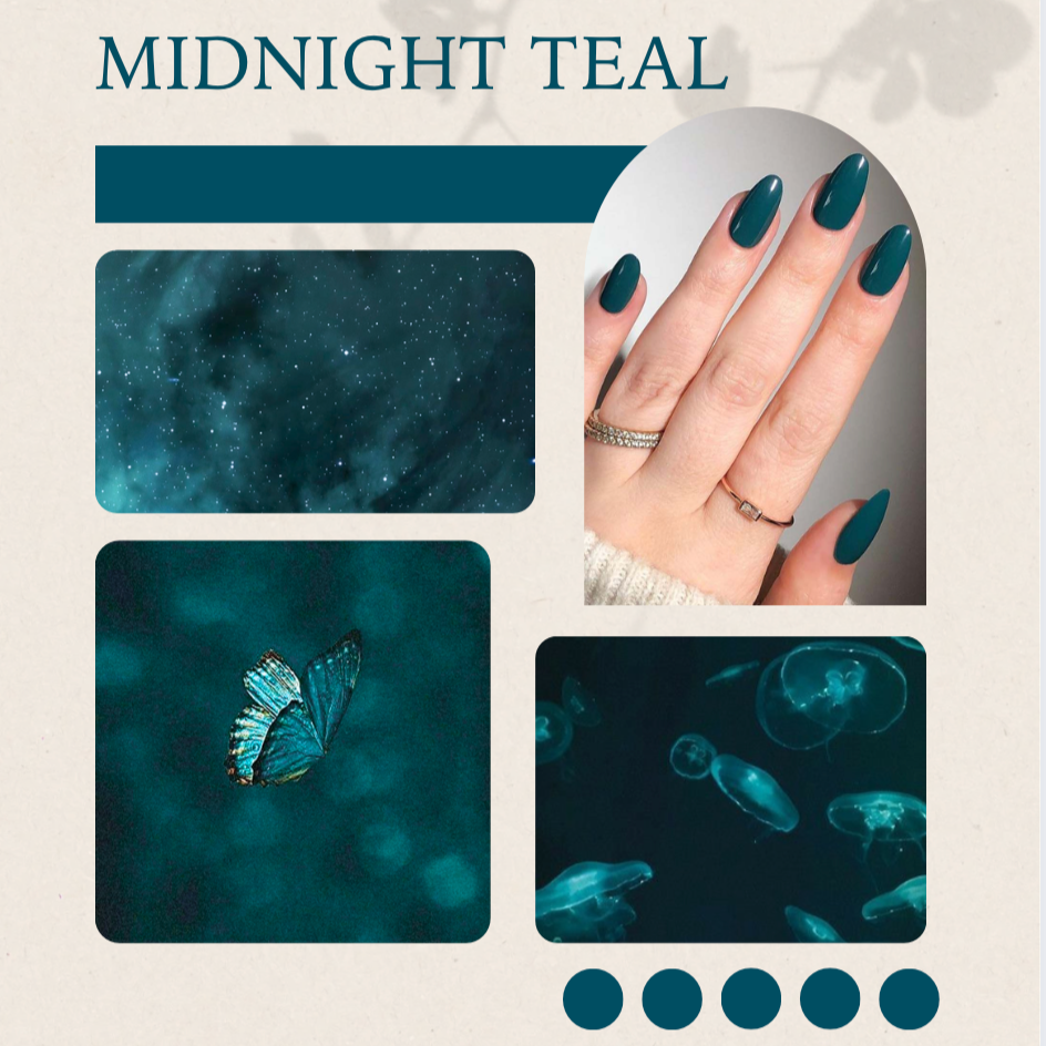 Midnight Teal dip powder