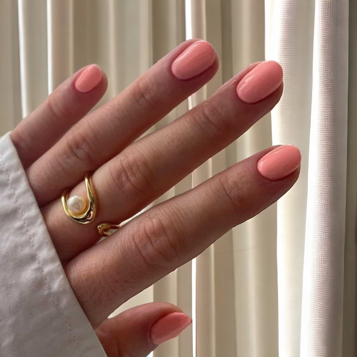 Peach dip powder