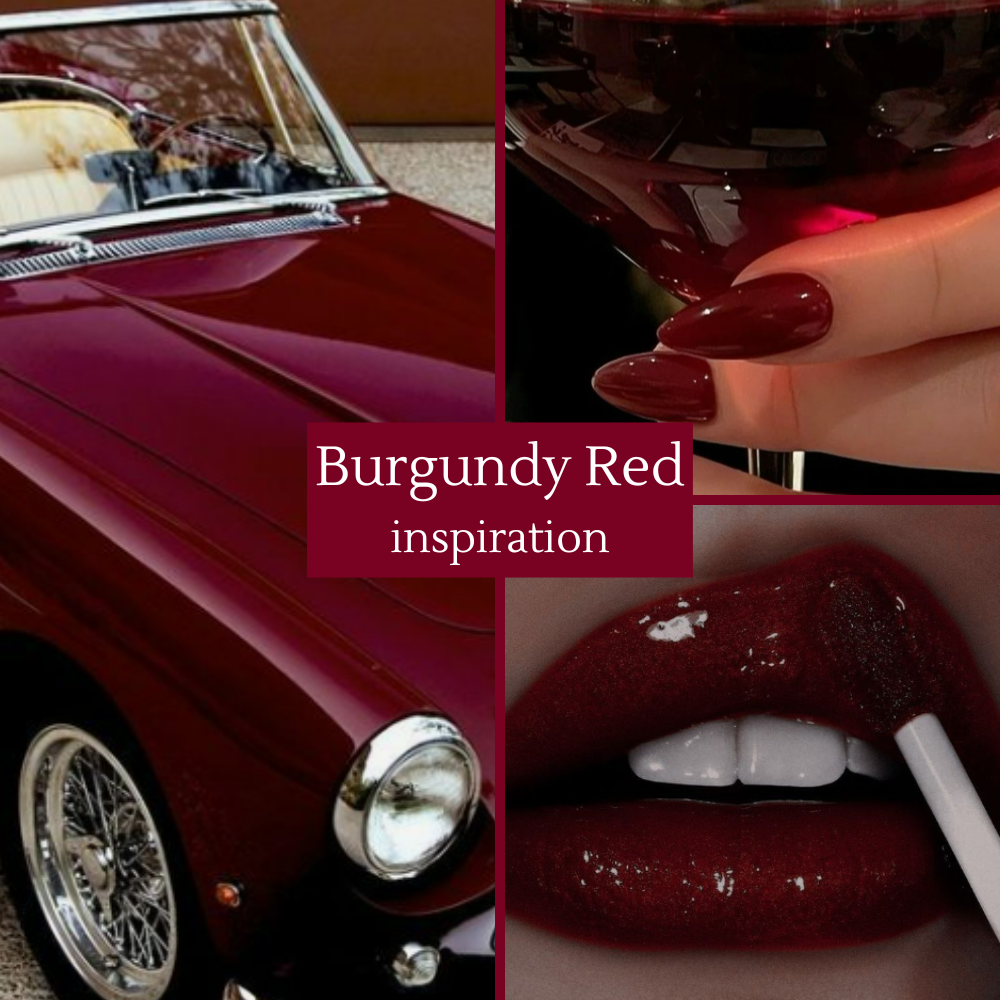 Burgundy Red dip powder