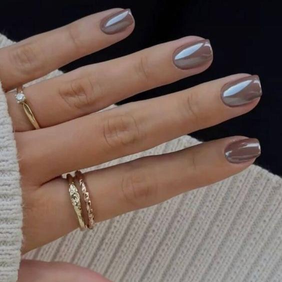 Chocolate Glaze | Håndlavede press-on negle