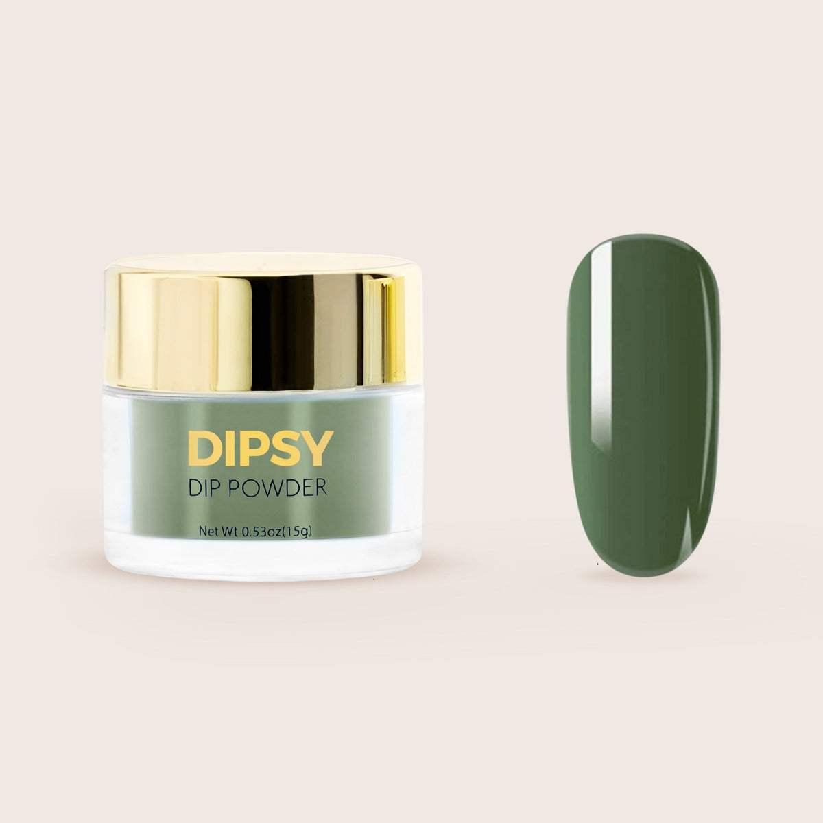 Skogsgrønn dip powder