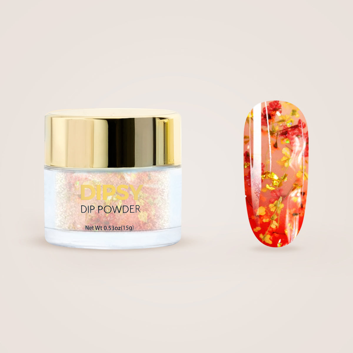 Golden Hour dip powder