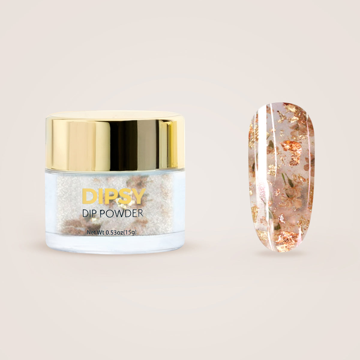 Gold Leaves dip powder