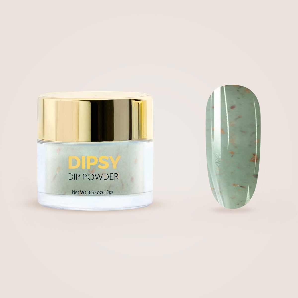 Golden Matcha dip powder