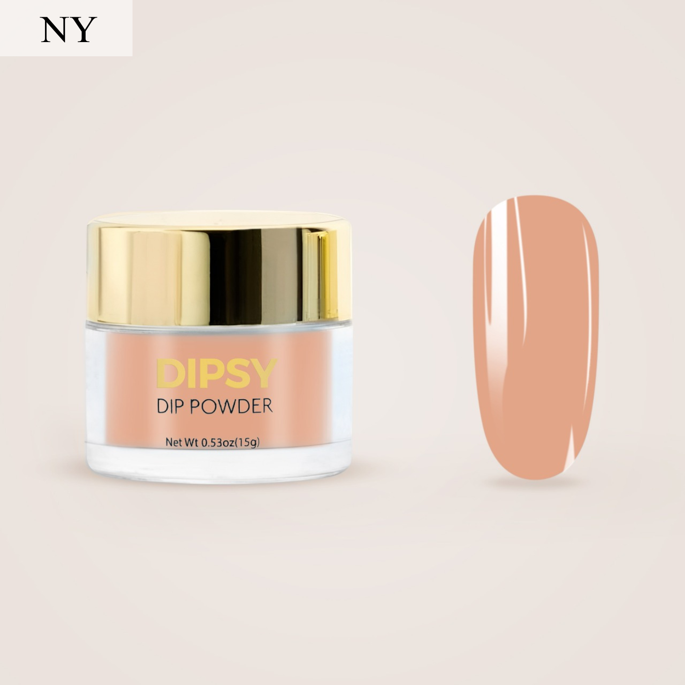 Smokey Peach dip powder