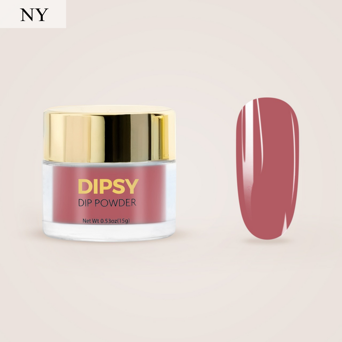 Red Soft Rose dip powder