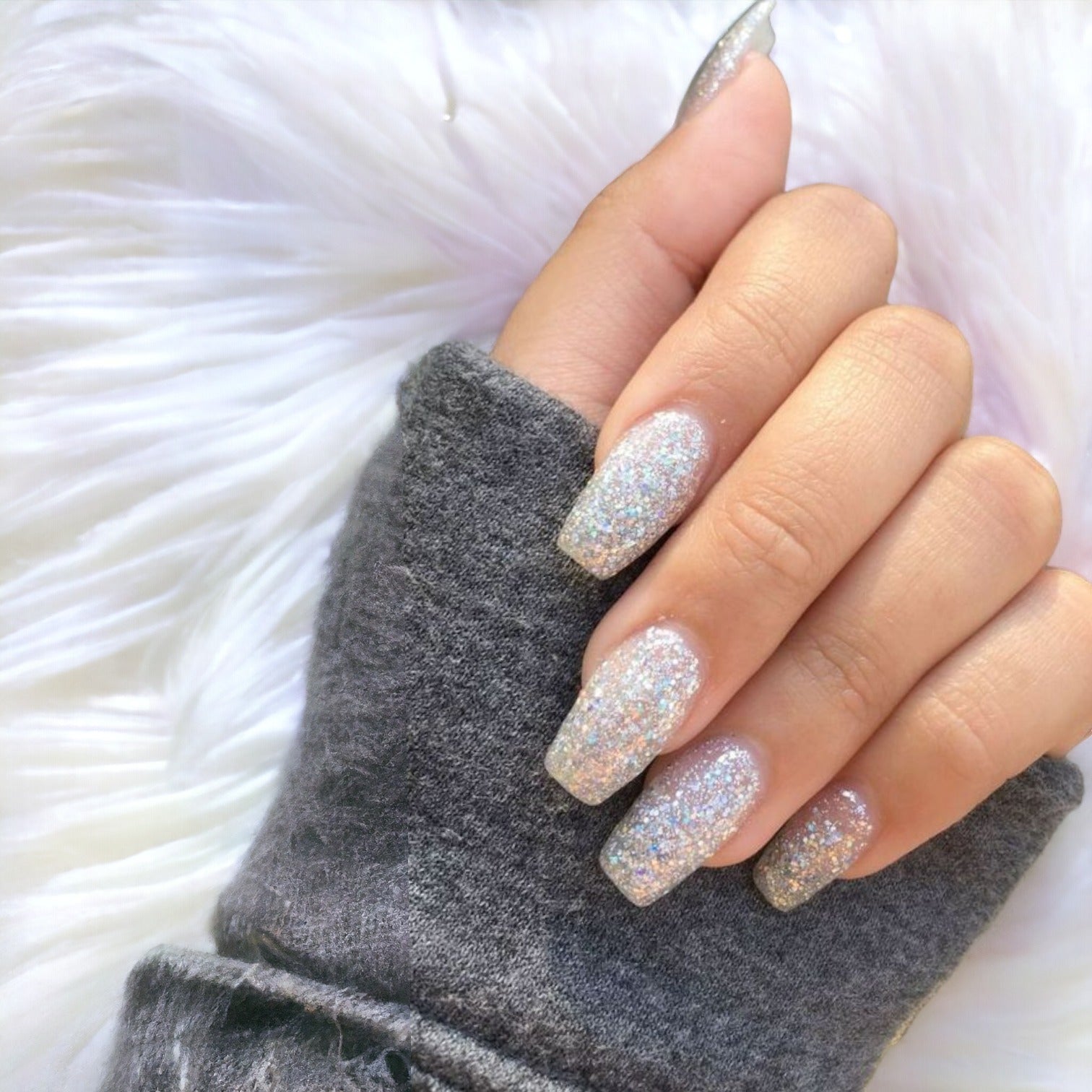 Silver Dust dip powder