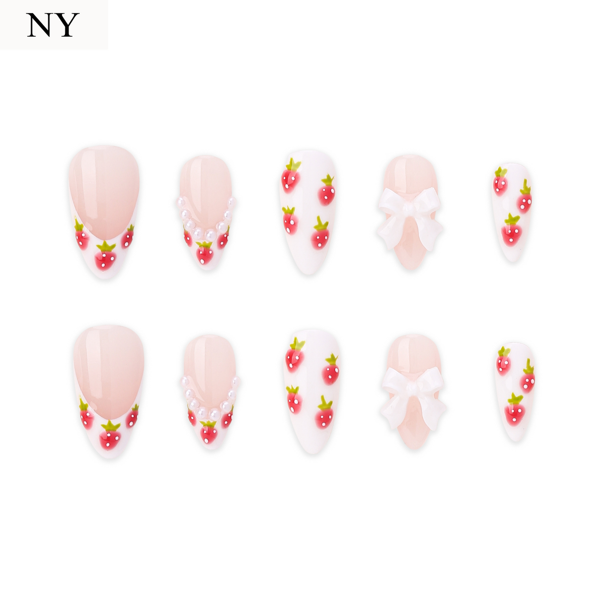 Strawberry Ballet | Handmade Press-Ons