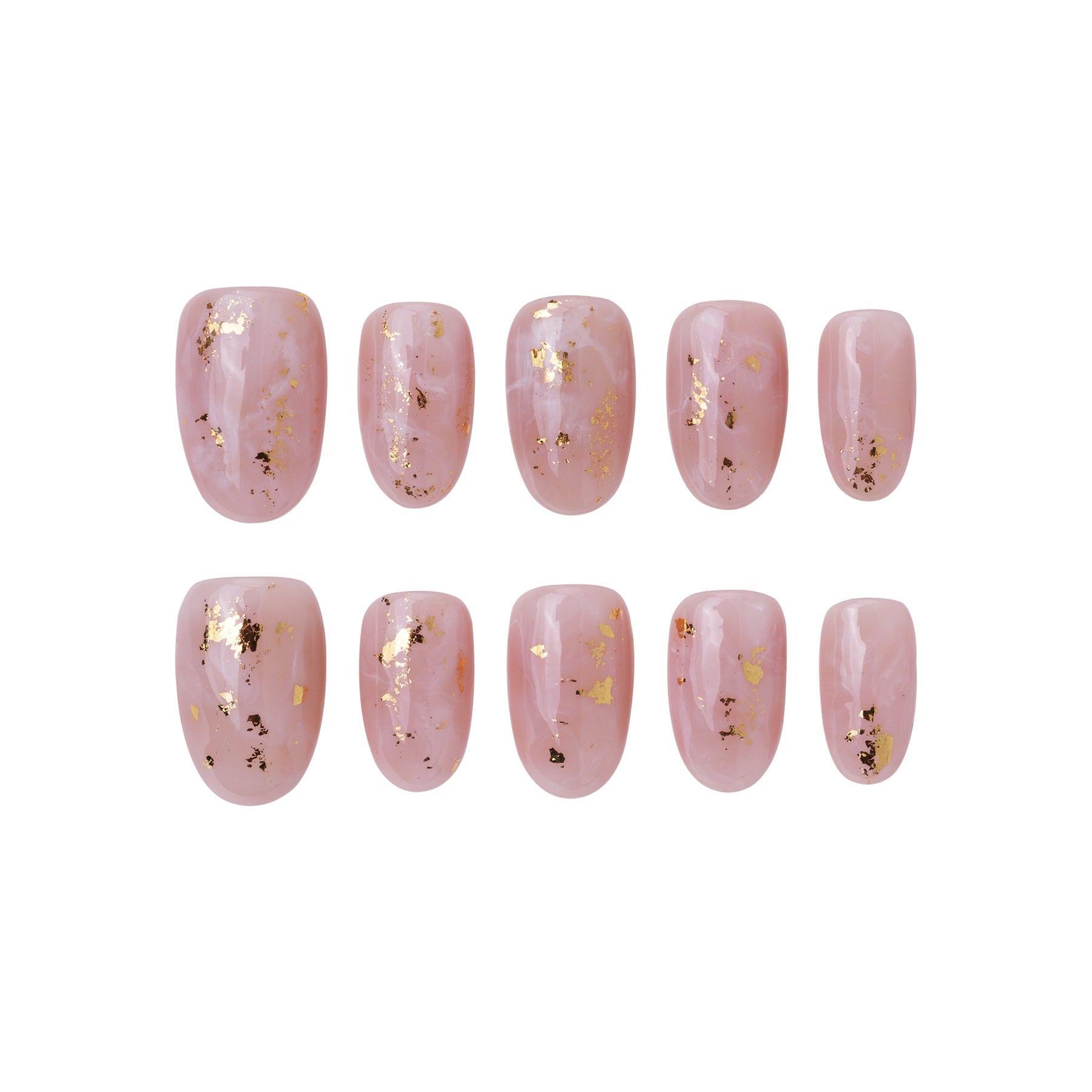 Marble Blush | Håndlavede press-on negle