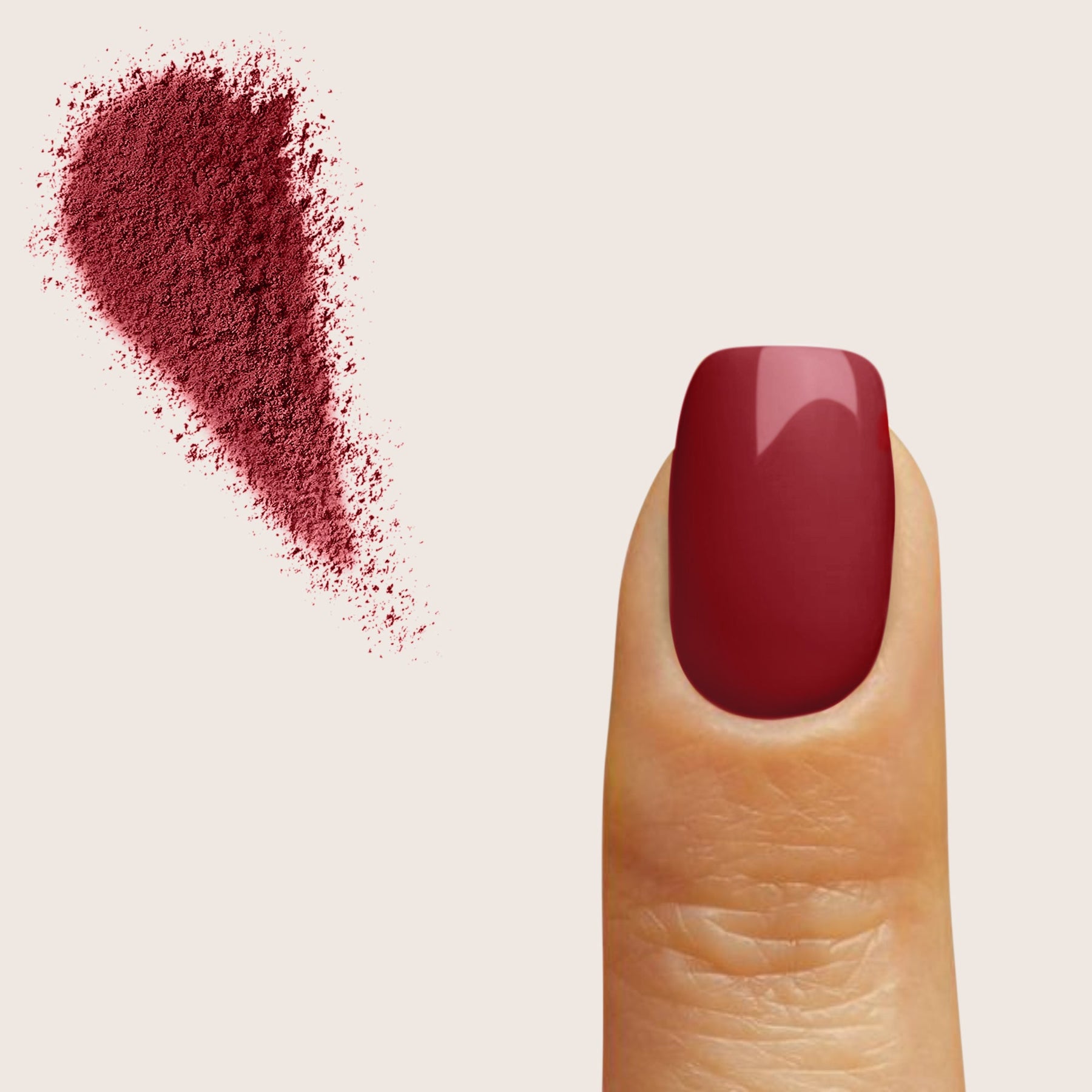 Bordeaux Rød dip powder