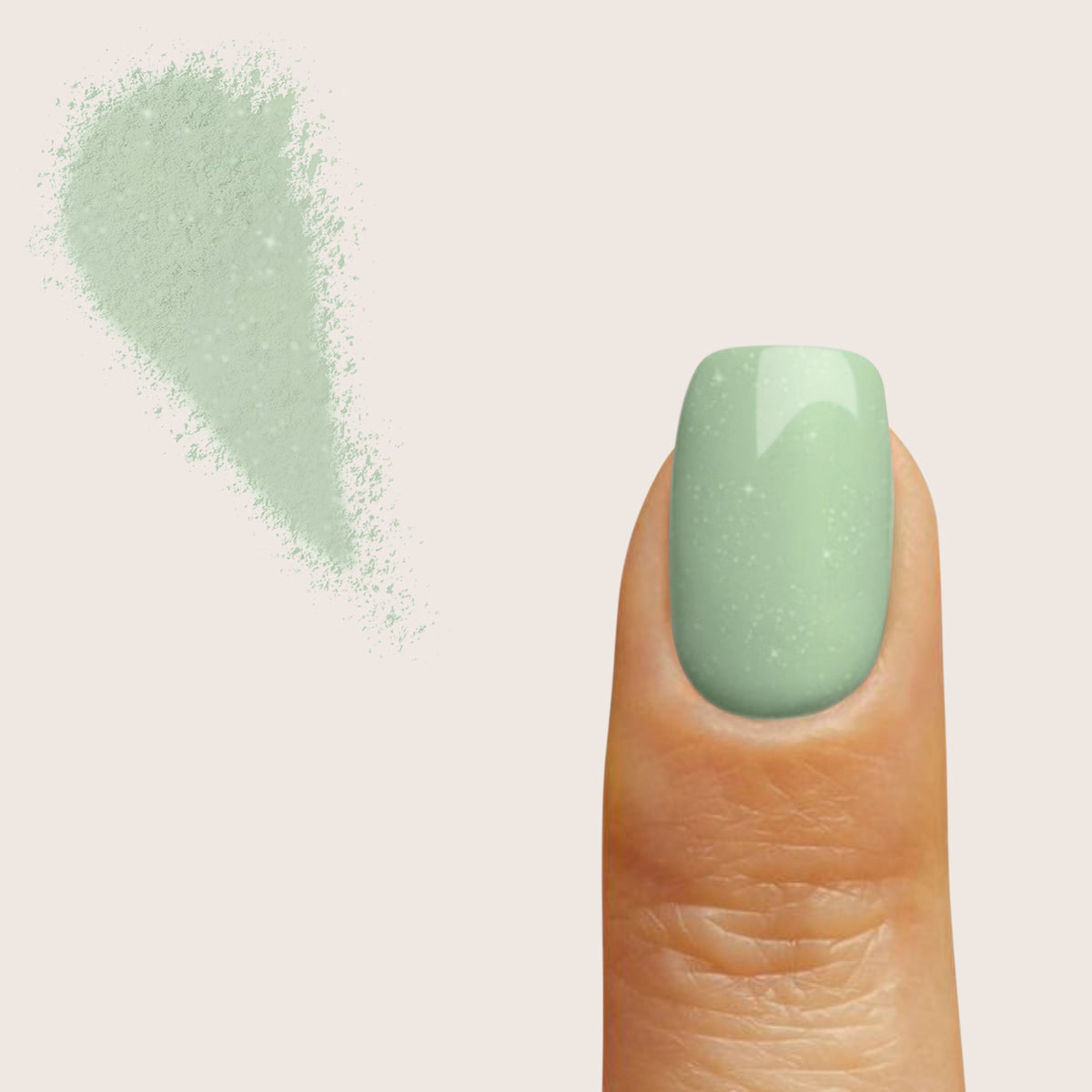 Olive Sparkle dip powder