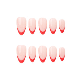 Red French | Handmade Press-Ons