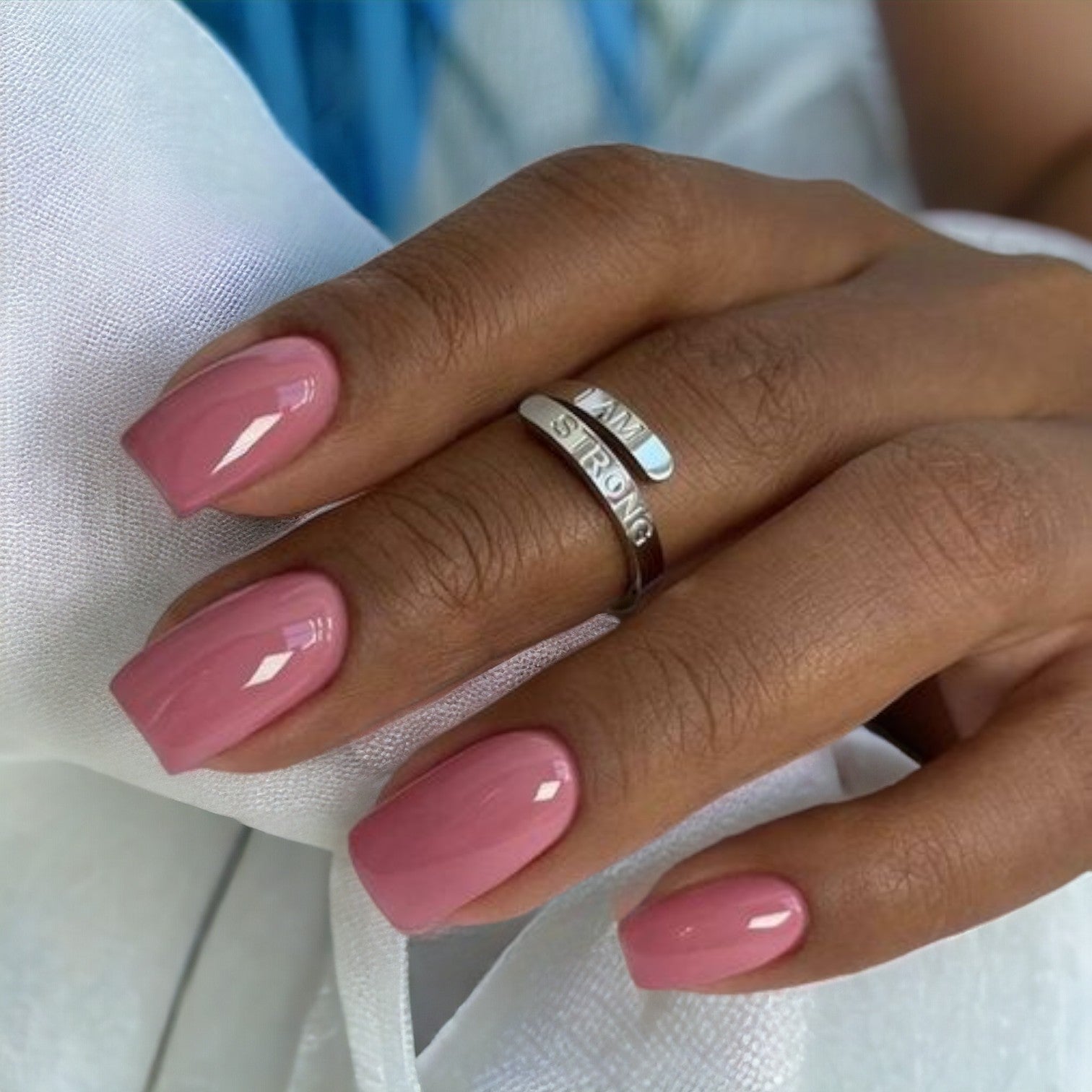 Cream Pink dip powder