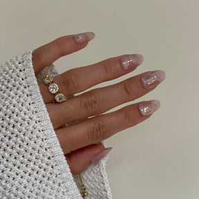 Marble Blush | Håndlavede press-on negle