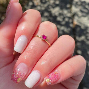 Rose and Gold dip powder