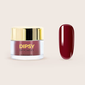 Bordeaux Rød dip powder